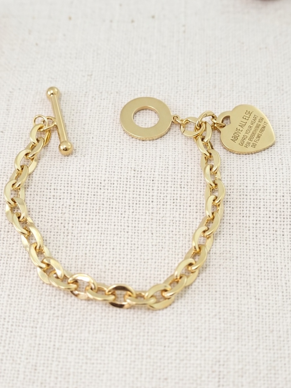 ✨ Gold Chain Statement Bracelet | Chunky Link Bracelet | Elegant & Timeless